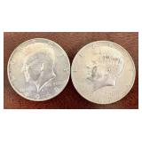 2 - 1968 Kennedy Half Dollar