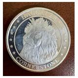 1 OZ Silver  Cornerstone Lion Round