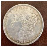 1881 - S Morgan Silver Dollar