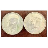 2 - 1967 Kennedy Half Dollar