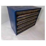 Metal Organizer w/25 Little Plastic Drawers STUFF