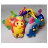 5 2000 Furby Plush Key Chains