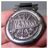 OLD Watch Fob Auto Pennant Oil Saves the Motor