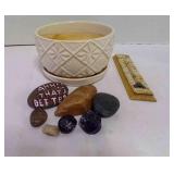 Ceramic White Indoor Planter, Collection Of