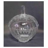 American Cut Glass Round Covered Lead Crystal