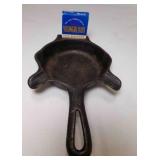 Small Cast Iron Skillet Ash Tray Holds Matches