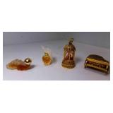 AVON Gold Tone Metal Piano Creme Perfume, Love