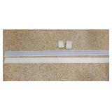 2ï¿½ Inch Dauphine Flat Curtain Rod 2 44" Pieces