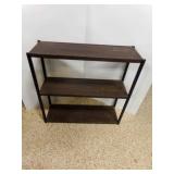 31" X 9.5" X 30" Tall Vintage Metal Faux Wood