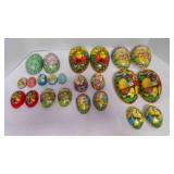 8 German Paper Mache Easter Egg Candy