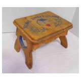 Wooden Decorative Step Stool w/"Home Sweet