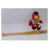 Oklahoma Red Hawks Plush Rowdy, 18" Baseball Bat