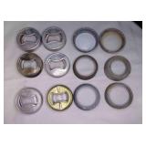 6 Presto Good Housekeeping Jar Lids, 4 Regular