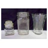 Clear Glass apothecary Medicine Bottle, Ball Mason