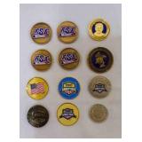 9 ASA Softball Coins, Pokï¿½mon Pikachu 2000