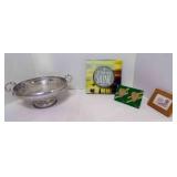 Hammered Aluminum Nut Bowl, Picture Frame