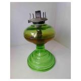Vintage Uranium Green Glow Glass Kerosene Oil