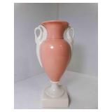 8ï¿½" Tall Lenox Classic Coral Empire Vase w/Ivory