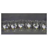 6 Bama Jelly Jar Juice Glasses