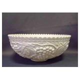 Iridescent White Grapes on Vine Serving Bowl