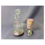 Antique Victory Glass AVOR Santa Climbing into