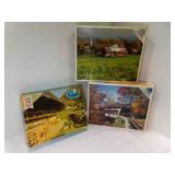 2 1200 Piece Puzzles 1 1000 Piece Puzzle USED