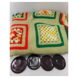 90" x 62" Granny Square Crochet Blanket, 4