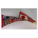 Chicago Bulls 2 Pennants 12" X 29"