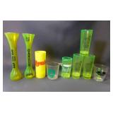 9 Plastic Shot Glasses - Fat Tuesday Cozumel