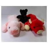 2 ty Beanie Buddies Snort - Pig, The End are