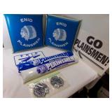2 Vintage Enid High Plainsmen Stadium Cushions