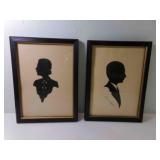 2 5ï¿½" X 7ï¿½" Silhouette Portraits 1930
