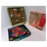 2 500 Piece Puzzles, 1 550 Piece Puzzle USED