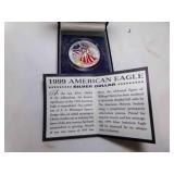1991 One Troy Ounce of .999 Fine Silver Colorized