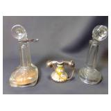 TH Stough Clear Glass Candy Container Lynne Type
