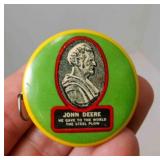 John Deere Moline ILL Round Celluloid Tape Measure