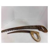 2 Vintage Hand Saws w/Curved Blades