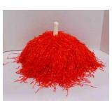81" X 65" OSU Blanket - Has Stains, Orange Pom