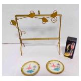 2 Small Plates From Ohio Art Tea Set, Lucite