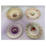 4 Advertising Calendar Plates
