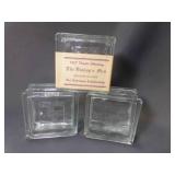 3 Vintage 1957 Pittsburgh Corning Glass Blocks