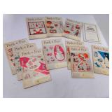 1964-1965 10 Pack-o-Fun Scrap Craft Magazines,