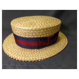 Pedigree Fifth Avenue New York Straw Boater Hat