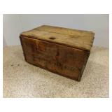 Pabst Port Beer Wooden Crate w/Hinged Lid