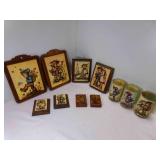 11 Vintage Hummel Prints - wood Wall Plaques