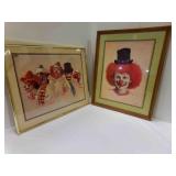 Framed Clown Montage by Paul Parker, Framed John