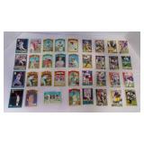 19 Baseball Cards, 16 Football Cards