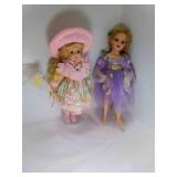 Porcelain Butterfly Princess Doll w/Metal Stand