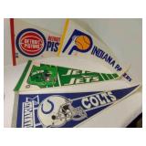4 Pennants 12" X 30" - Indiana Pacers - Detroit