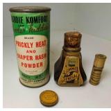 OLD Kiddie Komfort Diaper Rash Powder - Lip Pomade